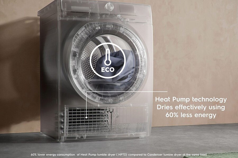 Máy sấy bơm nhiệt Electrolux 8kg EDH803J5SC